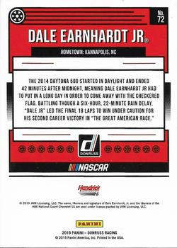 2019 Donruss - Black #72 Dale Earnhardt Jr. Back