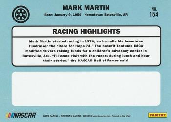 2019 Donruss - Black #154 Mark Martin Back