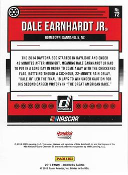 2019 Donruss - Silver #72 Dale Earnhardt Jr. Back