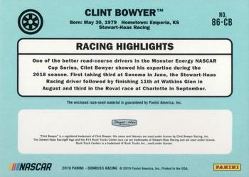 2019 Donruss - 1986 Retro Relics #86-CB Clint Bowyer Back