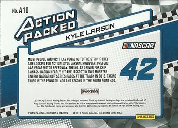 2019 Donruss - Action Packed #A10 Kyle Larson Back