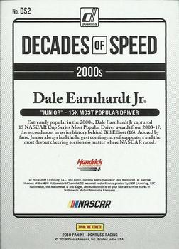 2019 Donruss - Decades of Speed #DS2 Dale Earnhardt Jr Back