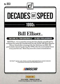 2019 Donruss - Decades of Speed #DS3 Bill Elliott Back