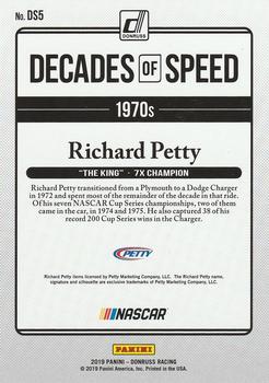 2019 Donruss - Decades of Speed #DS5 Richard Petty Back