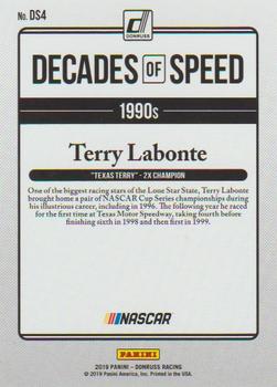 2019 Donruss - Decades of Speed Holographic #DS4 Terry Labonte Back