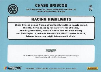 2019 Donruss - Optic #63 Chase Briscoe Back