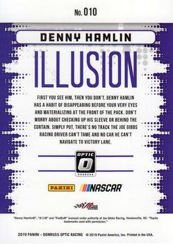 2019 Donruss - Optic Illusion #O10 Denny Hamlin Back