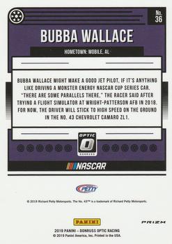 2019 Donruss - Optic Red Wave #36 Bubba Wallace Back