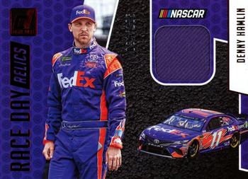 2019 Donruss - Race Day Relics Red #RD-DH Denny Hamlin Front