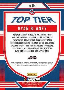 2019 Donruss - Top Tier #TT4 Ryan Blaney Back