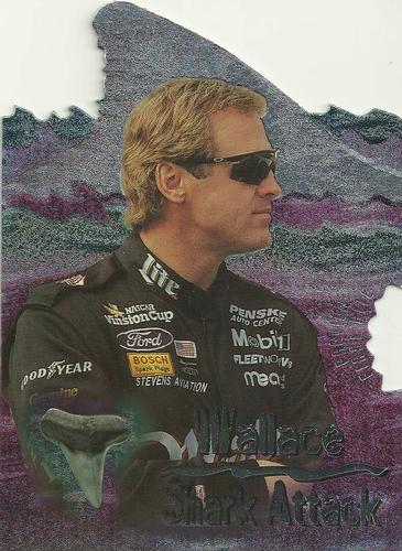 1997 Wheels Race Sharks - Shark Attack First Bite Preview #SA4 Rusty Wallace Front