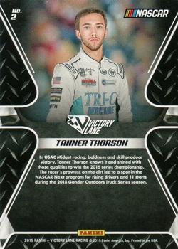 2019 Panini Victory Lane - Pedal to the Metal #2 Tanner Thorson Back