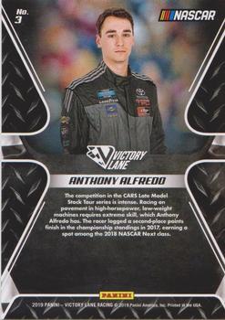 2019 Panini Victory Lane - Pedal to the Metal #3 Anthony Alfredo Back