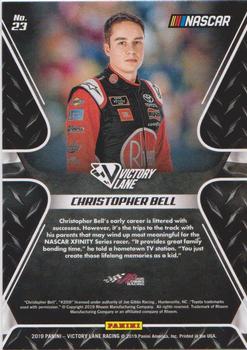 2019 Panini Victory Lane - Pedal to the Metal #23 Christopher Bell Back