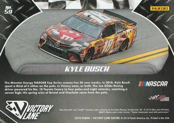 2019 Panini Victory Lane - Pedal to the Metal #59 Kyle Busch Back