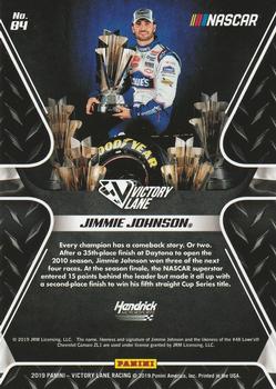 2019 Panini Victory Lane - Pedal to the Metal #84 Jimmie Johnson Back