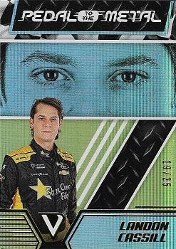 2019 Panini Victory Lane - Pedal to the Metal Gold #9 Landon Cassill Front