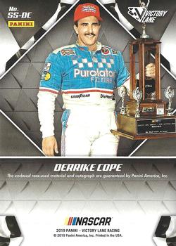 2019 Panini Victory Lane - Signature Swatches #SS-DC Derrike Cope Back