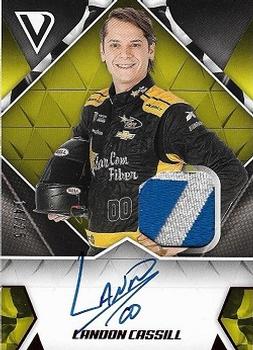 2019 Panini Victory Lane - Signature Swatches Red #SS-LC Landon Cassill Front