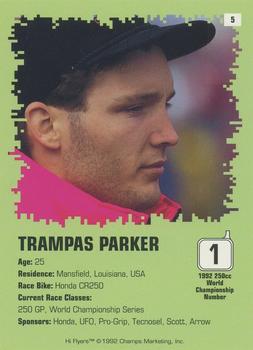 1992 Champs Hi-Flyers #5 Trampas Parker Back