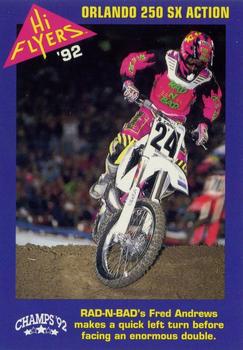 1992 Champs Hi-Flyers #74 Anaheim 125 SX Action Front