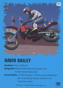 1992 Champs Hi-Flyers #111 David Bailey Back