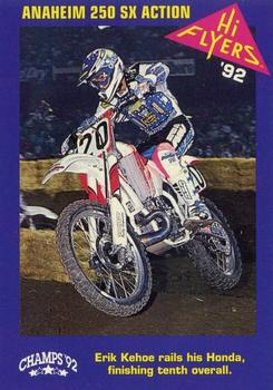 1992 Champs Hi-Flyers #182 Anaheim 250 / 125 SX Action Front