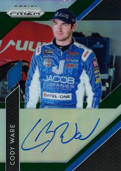2019 Panini Prizm - Driver Signatures Green Prizm #DS-CW Cody Ware Front