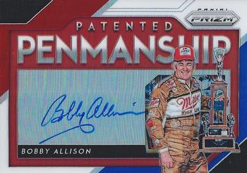 2019 Panini Prizm - Patented Pennmanship Red White and Blue Prizm #PP-BA Bobby Allison Front