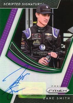 2019 Panini Prizm - Scripted Signatures Green Prizm #SS-ZS Zane Smith Front