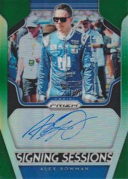 2019 Panini Prizm - Signing Sessions Green Prizm #SS-AB Alex Bowman Front