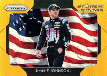 2019 Panini Prizm - Stars and Stripes Gold Prizm #SS-13 Jimmie Johnson Front