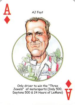 2009 Hero Decks American Racing Heroes Playing Cards #A♦ A.J. Foyt Front