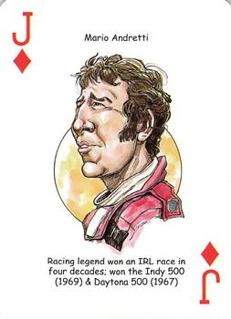 2009 Hero Decks American Racing Heroes Playing Cards #J♦ Mario Andretti Front