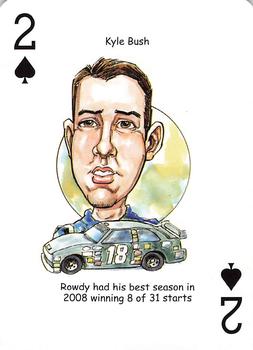 2009 Hero Decks American Racing Heroes Playing Cards #2♠ Kyle Busch Front