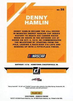 2020 Donruss #35 Denny Hamlin Back