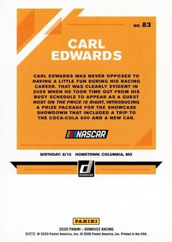 2020 Donruss #83 Carl Edwards Back