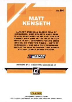 2020 Donruss #84 Matt Kenseth Back