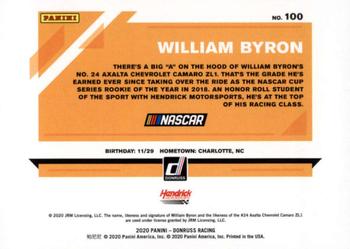 2020 Donruss #100 William Byron Back