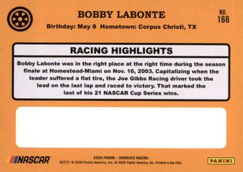 2020 Donruss #166 Bobby Labonte Back