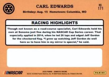 2020 Donruss #171 Carl Edwards Back