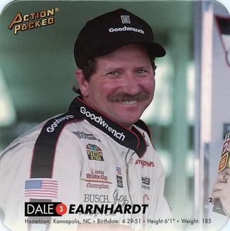 1994 Action Packed CoaStars #2 Dale Earnhardt Front