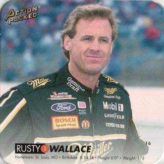 1994 Action Packed CoaStars #16 Rusty Wallace Front