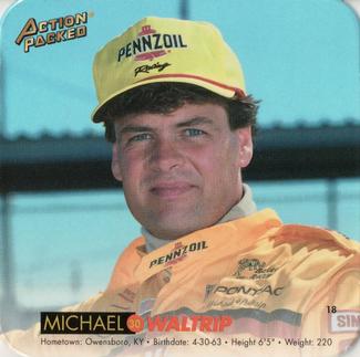 1994 Action Packed CoaStars #18 Michael Waltrip Front
