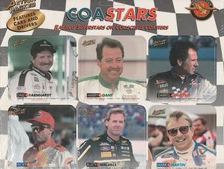 1994 Action Packed CoaStars - Panels #2/4/17/14/16/11 Dale Earnhardt / Harry Gant / Darrell Waltrip / Ricky Rudd / Rusty Wallace / Mark Martin Front