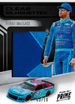 2019 Panini Prime - Clear Silhouettes Black #CS-BW Bubba Wallace Front