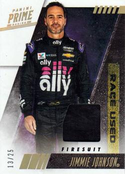 2019 Panini Prime - Race Used Firesuits Holo Gold #RU-JJ Jimmie Johnson Front