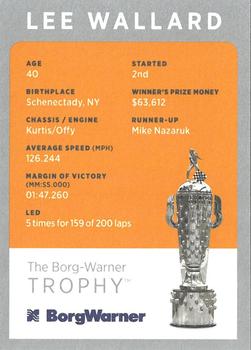 2019 BorgWarner Trophy Cards #NNO Lee Wallard Back