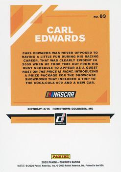 2020 Donruss - Orange #83 Carl Edwards Back