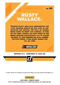 2020 Donruss - Red #90 Rusty Wallace Back